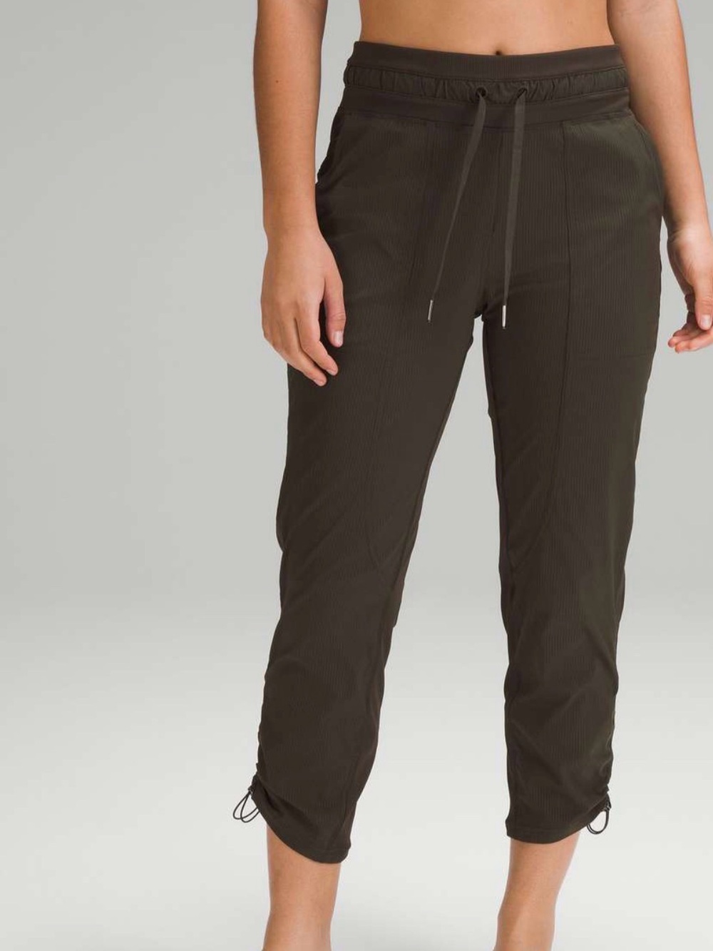 lululemon athletica Olive Drawstring Cropped Joggers